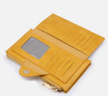 Load image into Gallery viewer, RFID Snap and Zip Wallet - Choose color