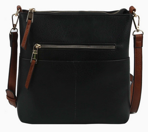 Zipper Crossbody Purse - Choose Colors