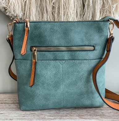 Zipper Crossbody Purse - Choose Colors
