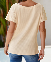 Load image into Gallery viewer, Pullover Waffle Knit Top
