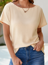 Load image into Gallery viewer, Pullover Waffle Knit Top