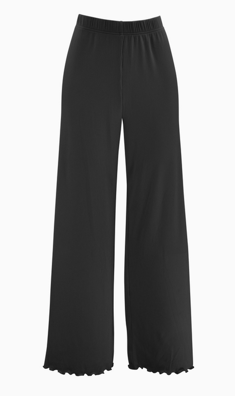 Black Lounge Pajama Bottoms