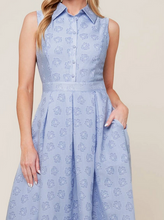 Load image into Gallery viewer, Collared Button Down Sleeveless Dress