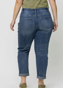 Stretch Boyfriend Jeans by Vervet - Plus Sizes