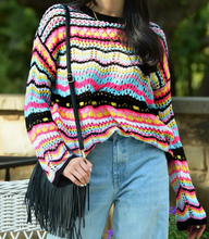 Load image into Gallery viewer, Bright Loose Stripe Sweater