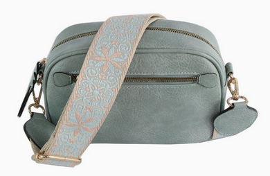 Boho Crossbody Purse w/Guitar Strap - Choose colors