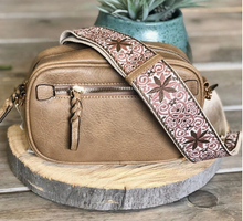 Load image into Gallery viewer, Boho Crossbody Purse w/Guitar Strap - Choose colors