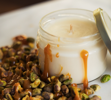Caramel Pistachio Soy Candles