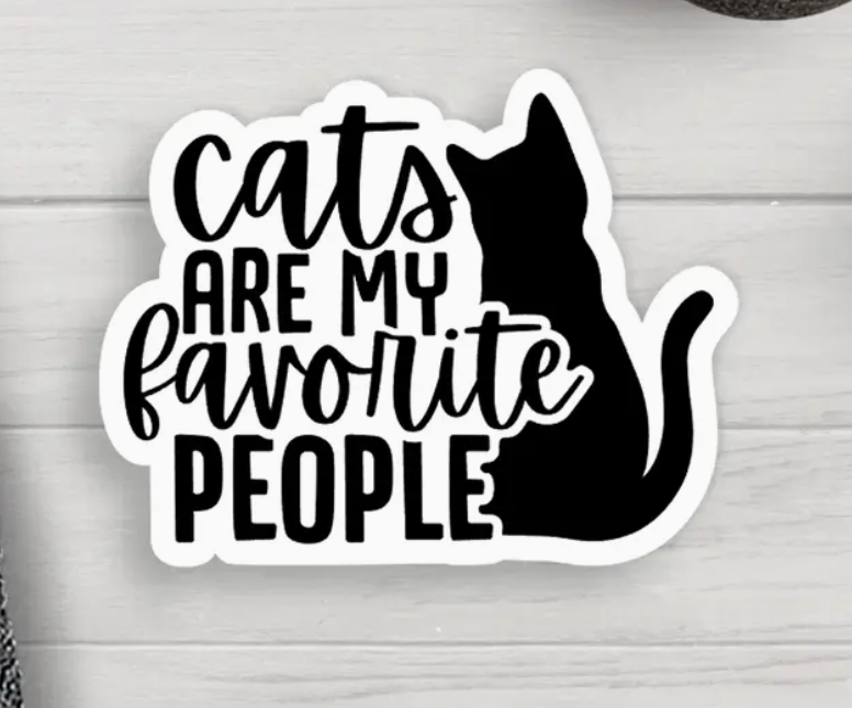 Cat People Sticker