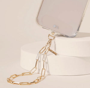 Gold Chain Cell Phone Wristlet