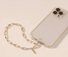 Load image into Gallery viewer, Gold Chain Cell Phone Wristlet