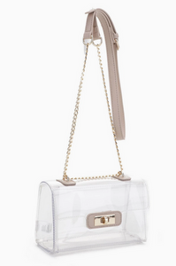 Clear Structured Purse - Choose Strap Colors