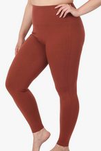 Load image into Gallery viewer, Wide Waistband Full Length Leggings - PLUS SIZES