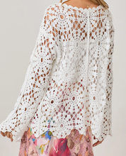 Load image into Gallery viewer, Scalloped Edge Crochet Cardigan