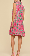 Load image into Gallery viewer, Coral Sands Floral Collared Dress