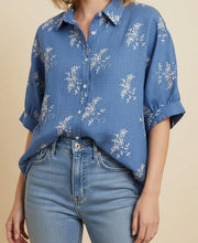 Load image into Gallery viewer, Embroidered Button Blouse