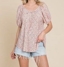 Load image into Gallery viewer, Floral Eyelet Knit Top - Soft Pink