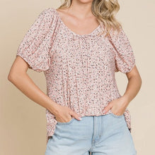 Load image into Gallery viewer, Floral Eyelet Knit Top - Soft Pink