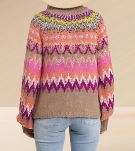 Fair Isle Multi Color Sweater