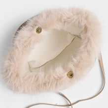 Load image into Gallery viewer, Faux Fur Crossbody Handbag - Beige