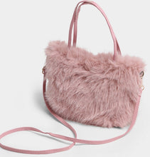Load image into Gallery viewer, Faux Fur Crossbody Handbag - Pink