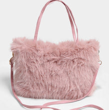 Load image into Gallery viewer, Faux Fur Crossbody Handbag - Pink