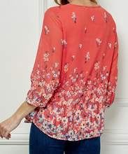 Load image into Gallery viewer, Coral Floral Top