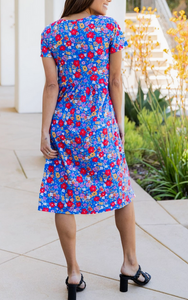 Floral Print Pocket Dress - Choice of Colors