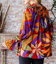 Load image into Gallery viewer, Multi Color Floral Long Sleeve Top - On or Off Shoulder!