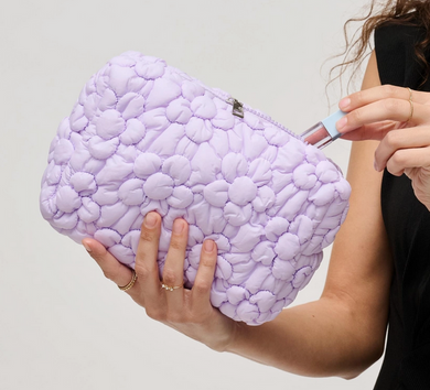 Flora Pop Nylon Cosmetic Pouch - Choose Color