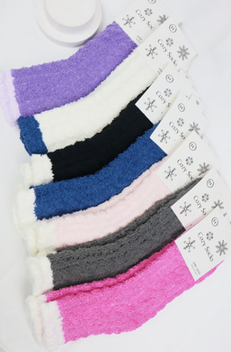 Two-Tone Fuzzy Socks
