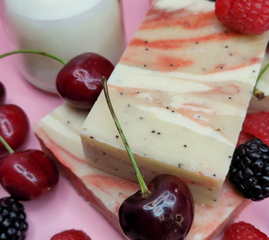 Berry Vanilla Goat Milk Bar Soap