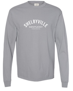 "Shelbyville, KY" Vintage Washed Long Curved - Choose Color