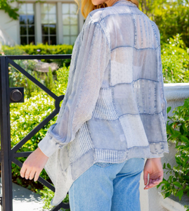 Patches Plain Western Kimono