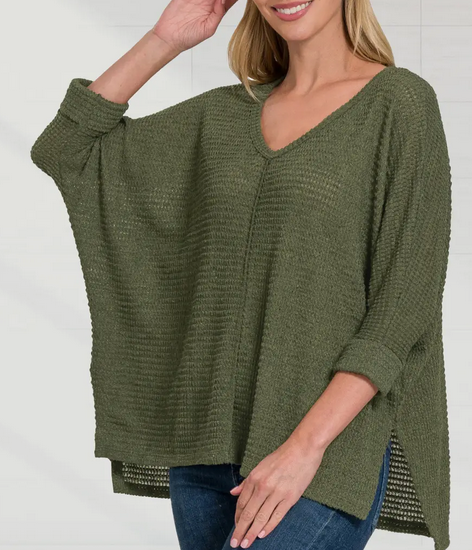 V-Neck Dolman Sweater