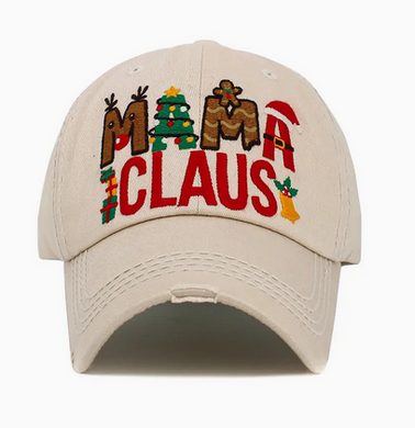 Mama Claus Vintage Baseball Hat - Choice of Color