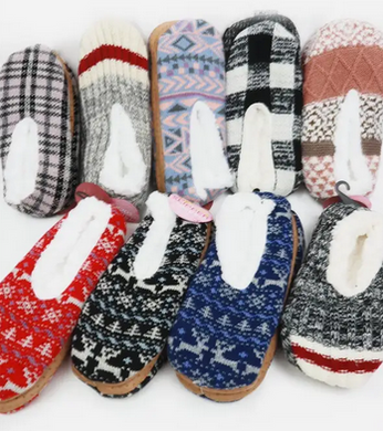 Indoor Gripper House Fuzzy Slipper Socks