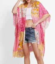 Load image into Gallery viewer, Lightweight Open Front Wrap - Pinks and Yellows