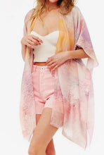 Load image into Gallery viewer, Lightweight Open Front Kimono - Soft Abstract