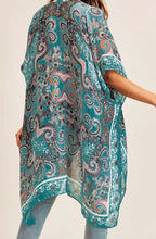 Load image into Gallery viewer, Lightweight Open Front Kimono - Teal