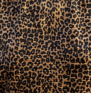 Wavy Leopard Print Top