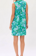 Load image into Gallery viewer, Emerald Floral Print Wrinkle Free Dress