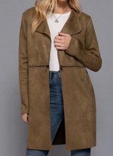 Load image into Gallery viewer, Faux Suede Long Jacket