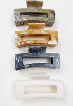 Load image into Gallery viewer, Marble Rectangle Hair Clips - Choose Colors!