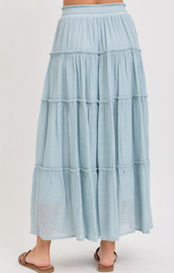 Tiered Maxi Skirt