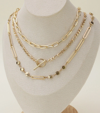 Load image into Gallery viewer, Link and Chain Layered Necklaces