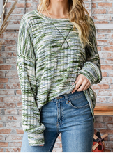 Load image into Gallery viewer, Shades of Green Sweater Top
