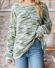Load image into Gallery viewer, Shades of Green Sweater Top
