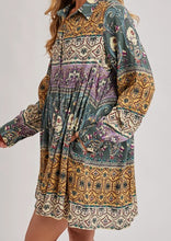 Load image into Gallery viewer, Paisley Print Shirt Dress