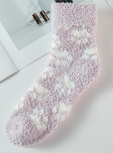 Load image into Gallery viewer, Paw Print Fuzzy Socks - Choose Color